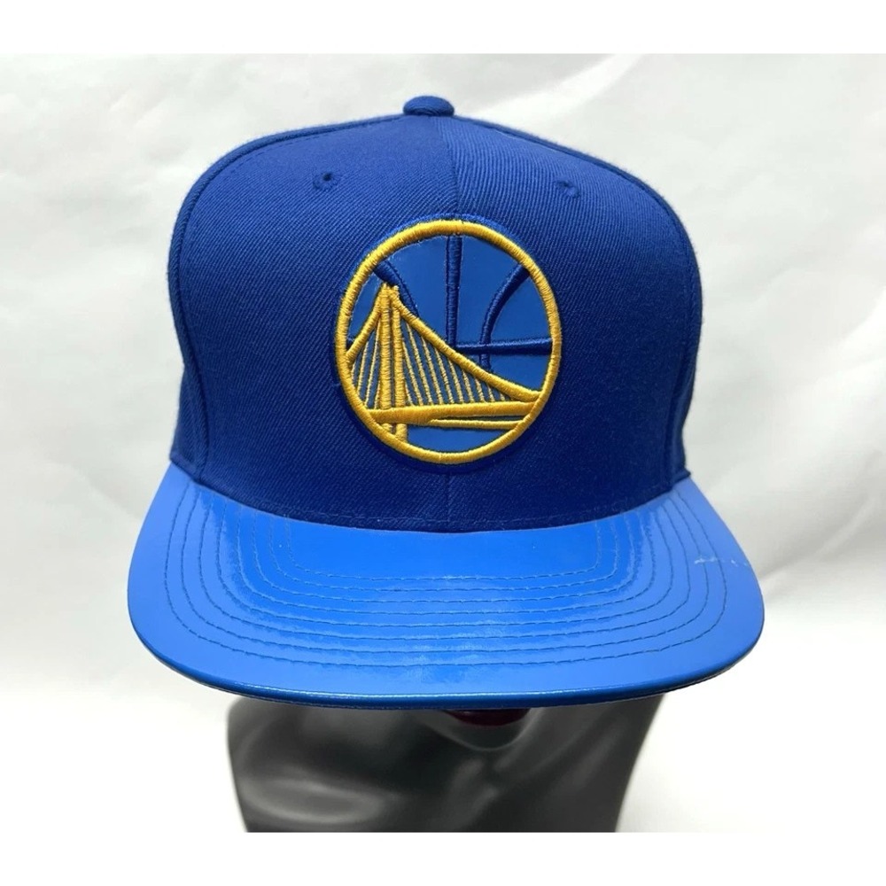 Mitchell & Ness Golden State Warriors Blue Adjustable Ball Cap Hat (YB)